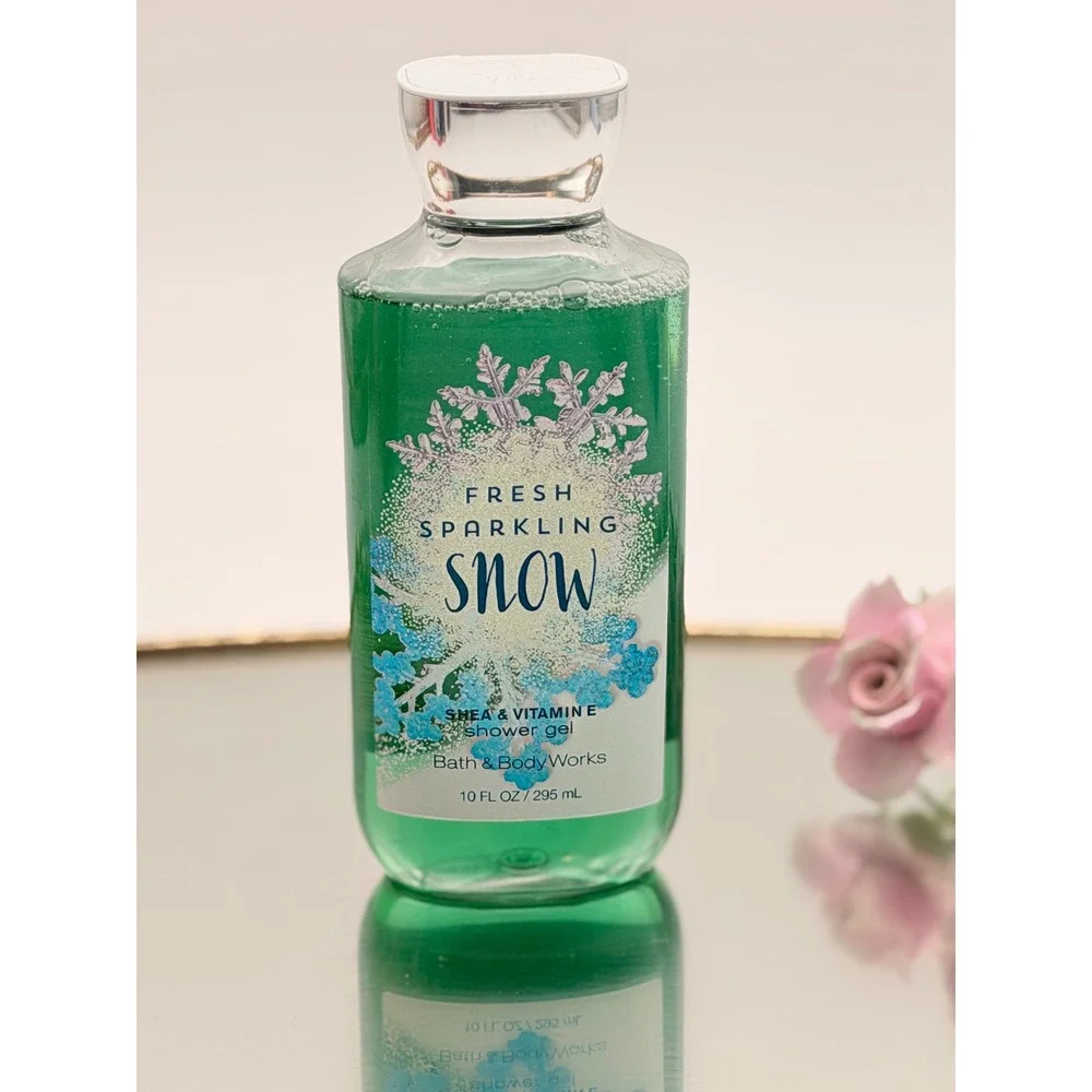 Bath & Body Works Fresh Sparkling Snow Shower Gel 10oz Signature Collection New